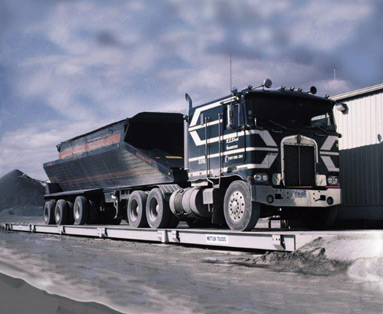 Black Truck On Scale
